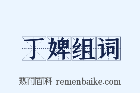 丁婢组词是什么意思的图片